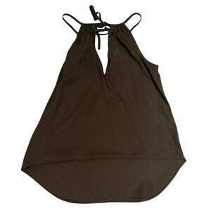 Single Los Angeles Black Halter Tie-Neck Top - Small